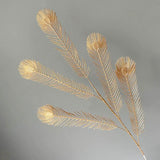 Golden Artificial Plants Maple Leaf For Living Room / Desk Decoration